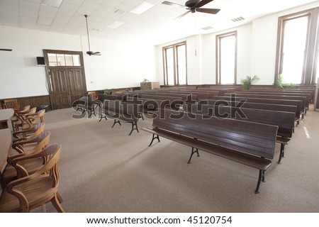 Old empty court room