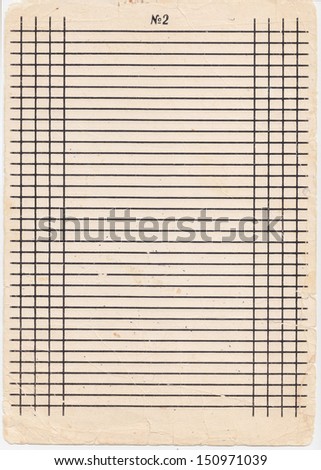 Lined paper. You can put it under the sheet without lines and still see lines. Usually used for writing on unlined paper.