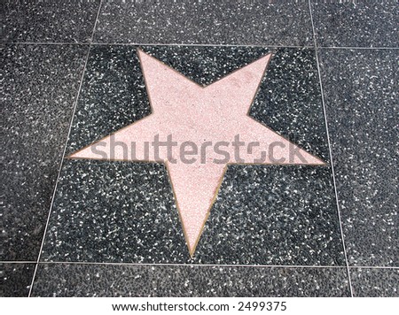 Star  Walk Fame on Hollywood Walk Of Fame Star  Americana  Stock Photo 2499375