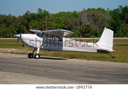 Light private airplane Cessna 180