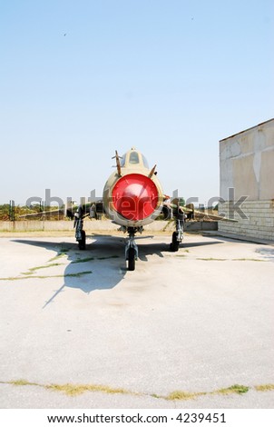 Classic Cold war fighter jet Su-22 made by Sukhoi