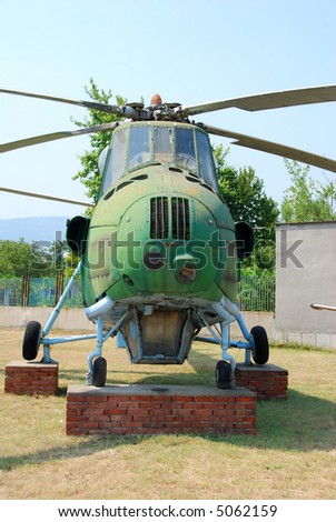 Cold war era Soviet helicopter