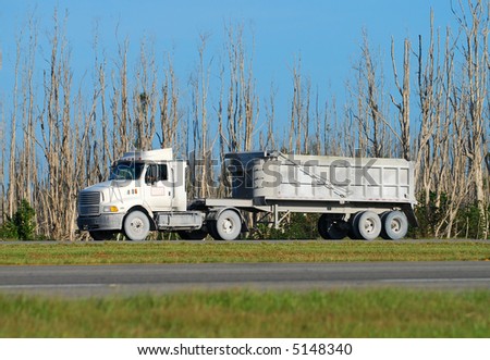 heavy truck transporting cement