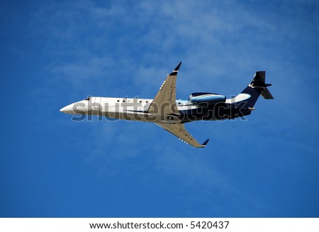 Modern corporate jet