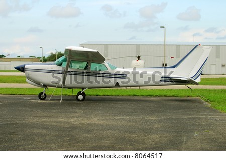 Light Cessna airplane