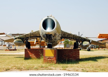 Cold War era Soviet jetfighter in decay