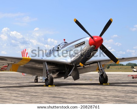 World War II era American fighter plane