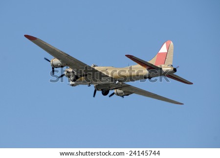 World War II era flying fortress bomber