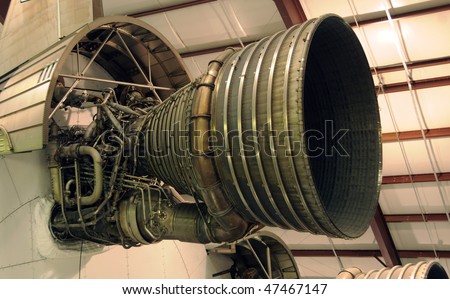 Giant rocket engine used in the early years of space flight