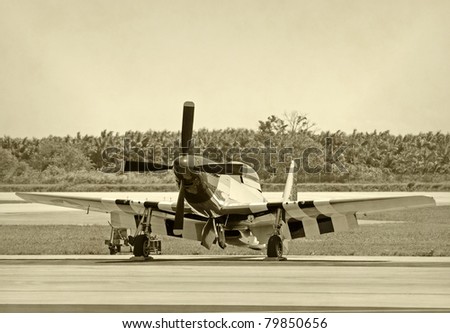 World War II era American fighter plane