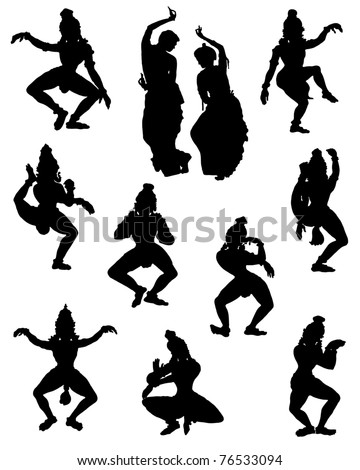 indian dancer silhouette