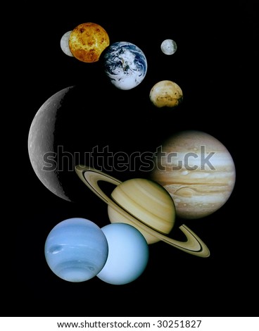 Space Pictures Planets. stock photo : Planets in space