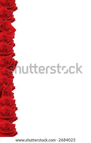 rose border clipart. stock photo : red rose border