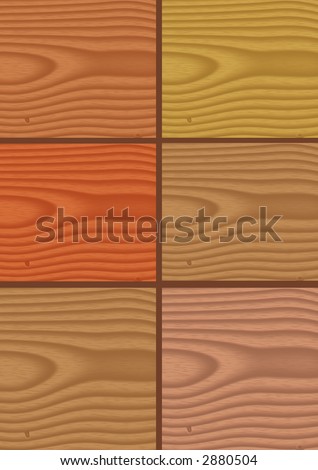 different colors of wood