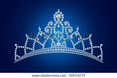 princess crown clipart. stock vector : Diamond tiara