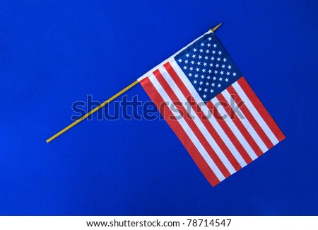 US Flag of the United States of America USA on Pole