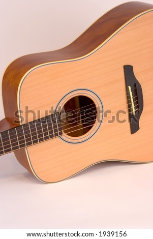 Isolated Acoustic Guitar Body