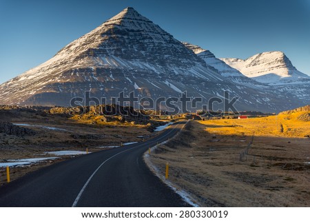 Iceland Landscape :  Winter Iceland Landscape