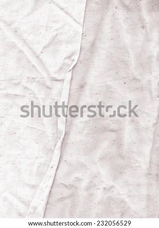 Vintage concept or conceptual old retro aged fabric. Canvas texture linen fabric grunge background