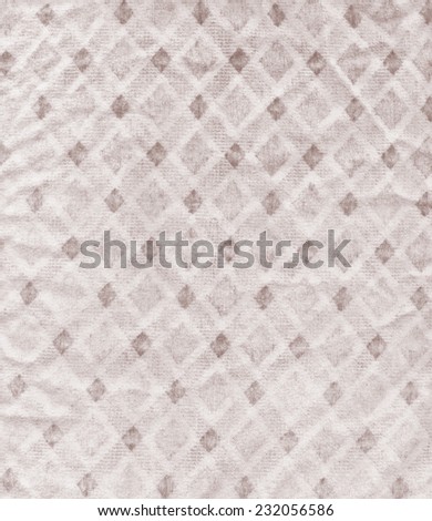 Retro geometric pattern texture. Fabric background. Vintage concept or conceptual old retro aged fabric. Sepia