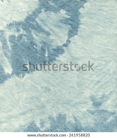 Old cloth. Blue and white color jeans texture background. Boho, bohemian, retro, grunge, vintage style. Vintage concept or conceptual old retro aged fabric. Soft pastel color, dark blue, white shades