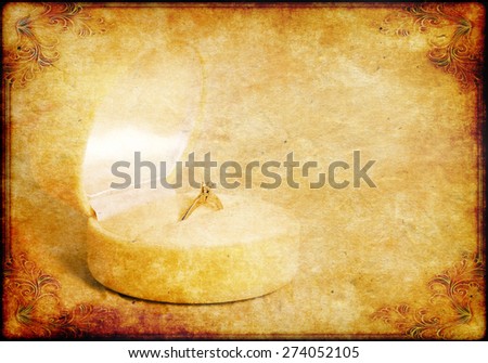 Conceptual romantic grunge paper, elegance romantic background with space