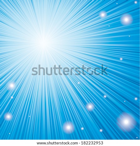 abstract background of light blue color burst from the upper left corner with flare.