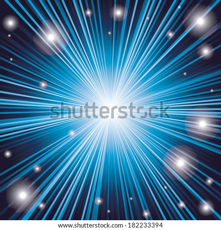 abstract background of dark blue color burst from the center with flare.