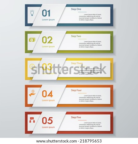 Design clean number banners template graphic or website layout Vector Design clean number banners template graphic or website layout Vector