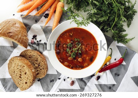 Bean soup / Rustic home cooking