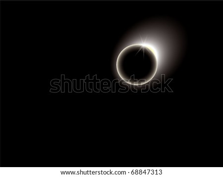 Eclipse of the sun / Abstract background