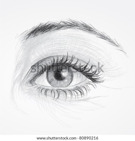 beautiful eye sketch