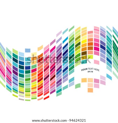 Colorful Background Mosaic Pattern Design, Vector ...