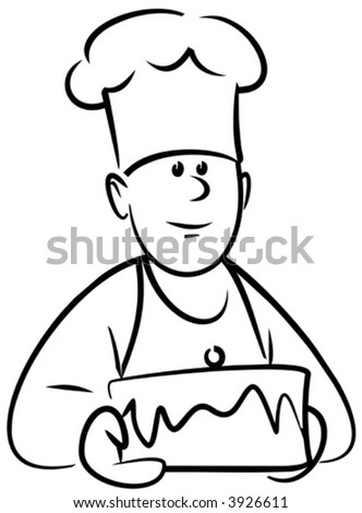 Baker With Cake