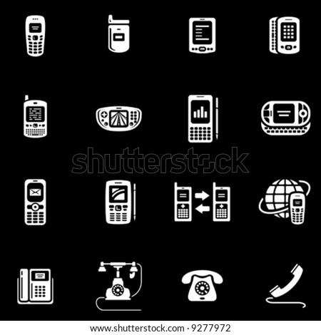 find us on facebook logo eps. stock vector : Phones, mobile