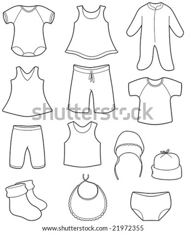 stock vector : Children's clothes