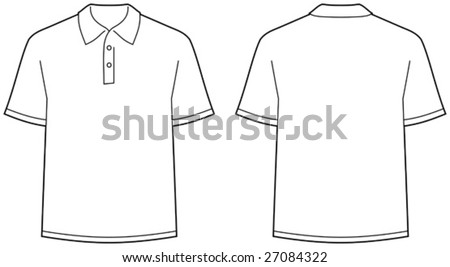shirt outline front and back. shirt â?? front and ack