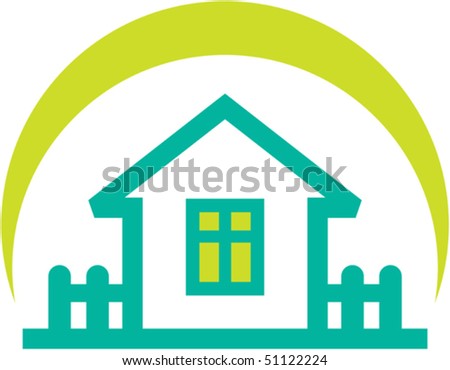 estate illustration small house