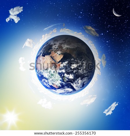 Earth. View from space. Elements of this image furnished by NASA