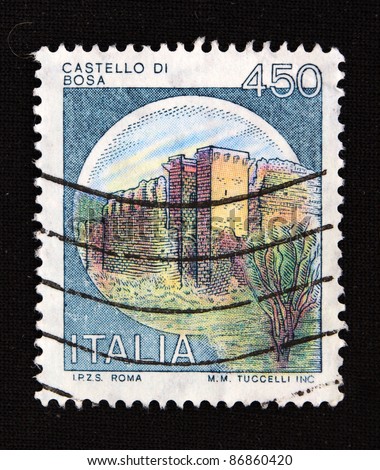 ITALIA - CIRCA 1990: A stamp printed in italia shows City wall, circa 1990