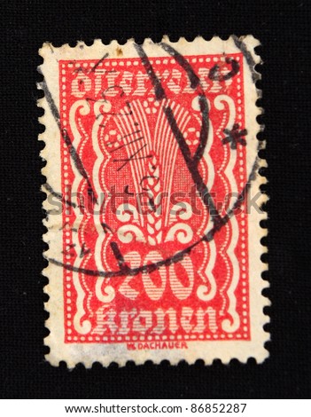 REPUBLIC OF SOUTH AFRICA - CIRCA 1970: A stamp printed in Republic of South Africa shows Rice, circa 1970