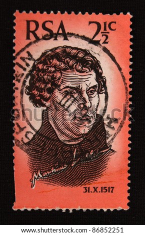 REPUBLIC OF SOUTH AFRICA - CIRCA 1979: A stamp printed in Republic of South Africa shows Celebrity, circa 1979