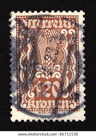 REPUBLIC OF SOUTH AFRICA - CIRCA 1970: A stamp printed in Republic of South Africa shows Rice, circa 1970