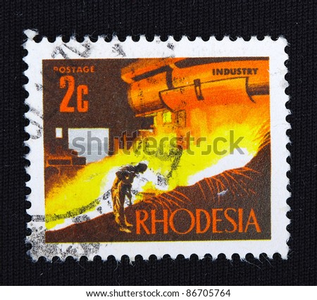 GERMANY - CIRCA 2000: A stamp printed in Germany shows Smelter workers, circa 2000
