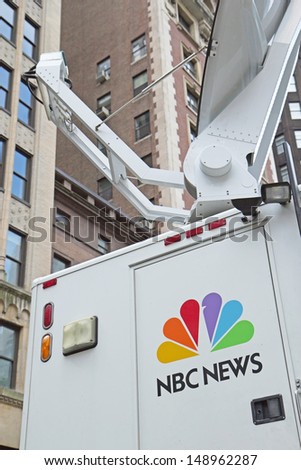 NEW YORK CITY - SEPT 22: NBC News aired the first news program in American broadcast television history on February 21, 1940. September 22, 2012  in Manhattan, New York City.