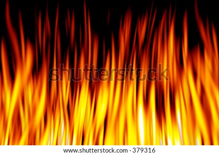 abstract of computer generated fire and flames