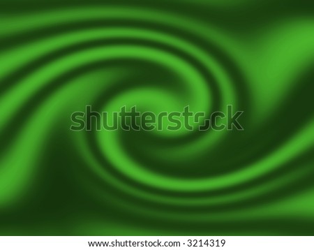 green silk background with smooth swirling folds