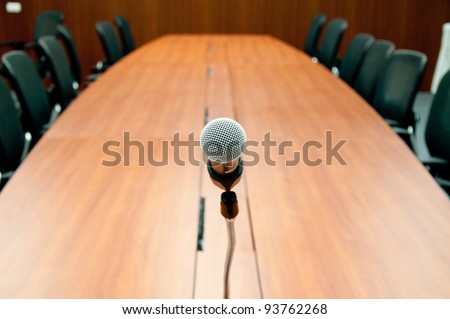 microphone in meeting room
