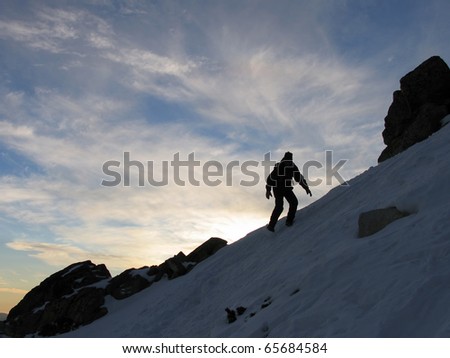 stock photo : Slovak beauty, climber in High Tatras