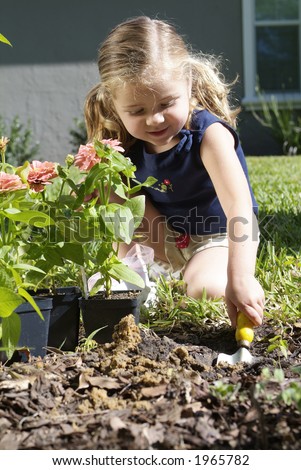 Girl in sunny garden 05
